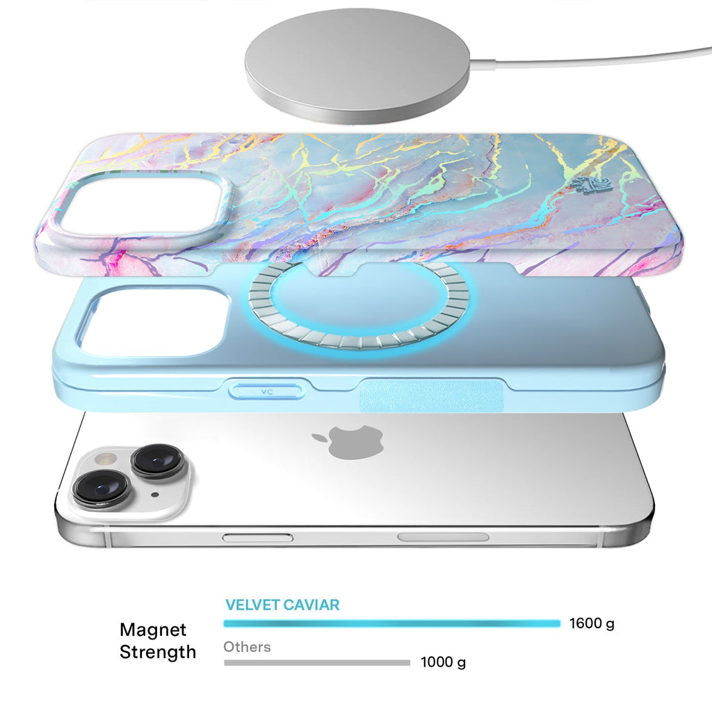 Holo Moonstone Marble iPhone Case