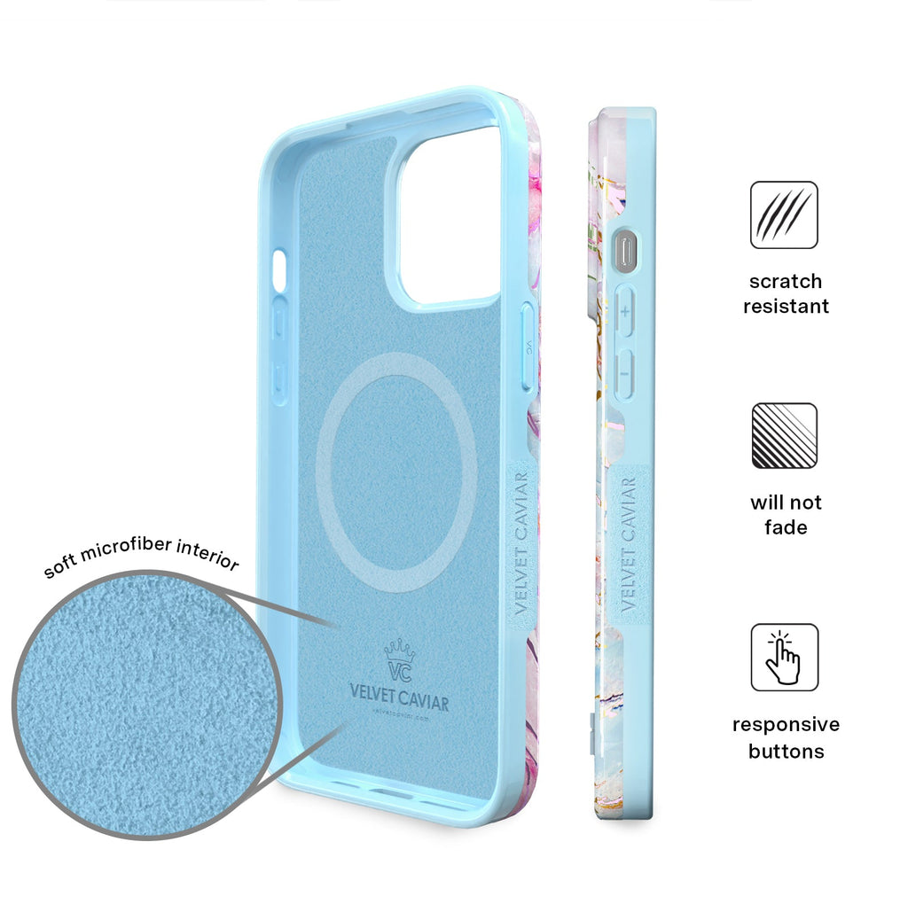 Holo Moonstone Marble iPhone Case