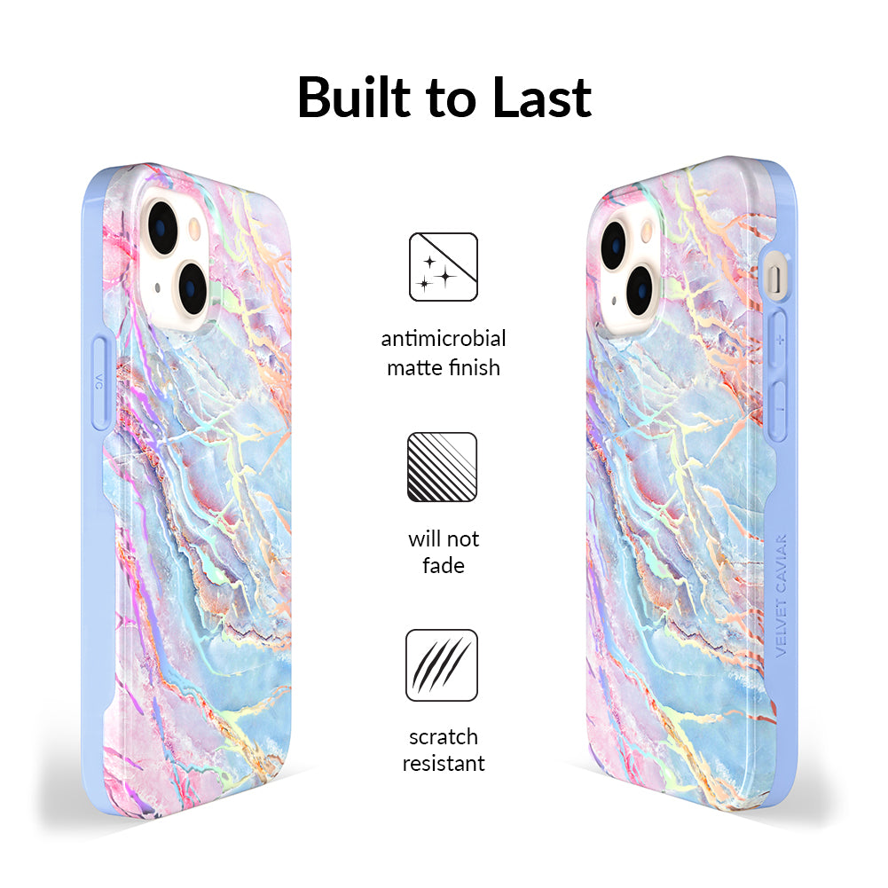Holo Moonstone Marble iPhone Case