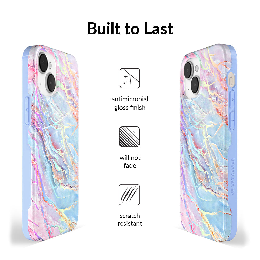 Holo Moonstone Marble iPhone Case