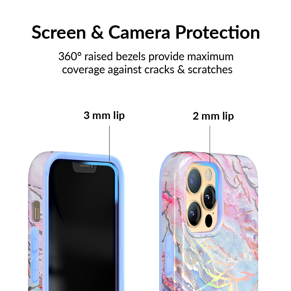 Holo Moonstone Marble iPhone Case