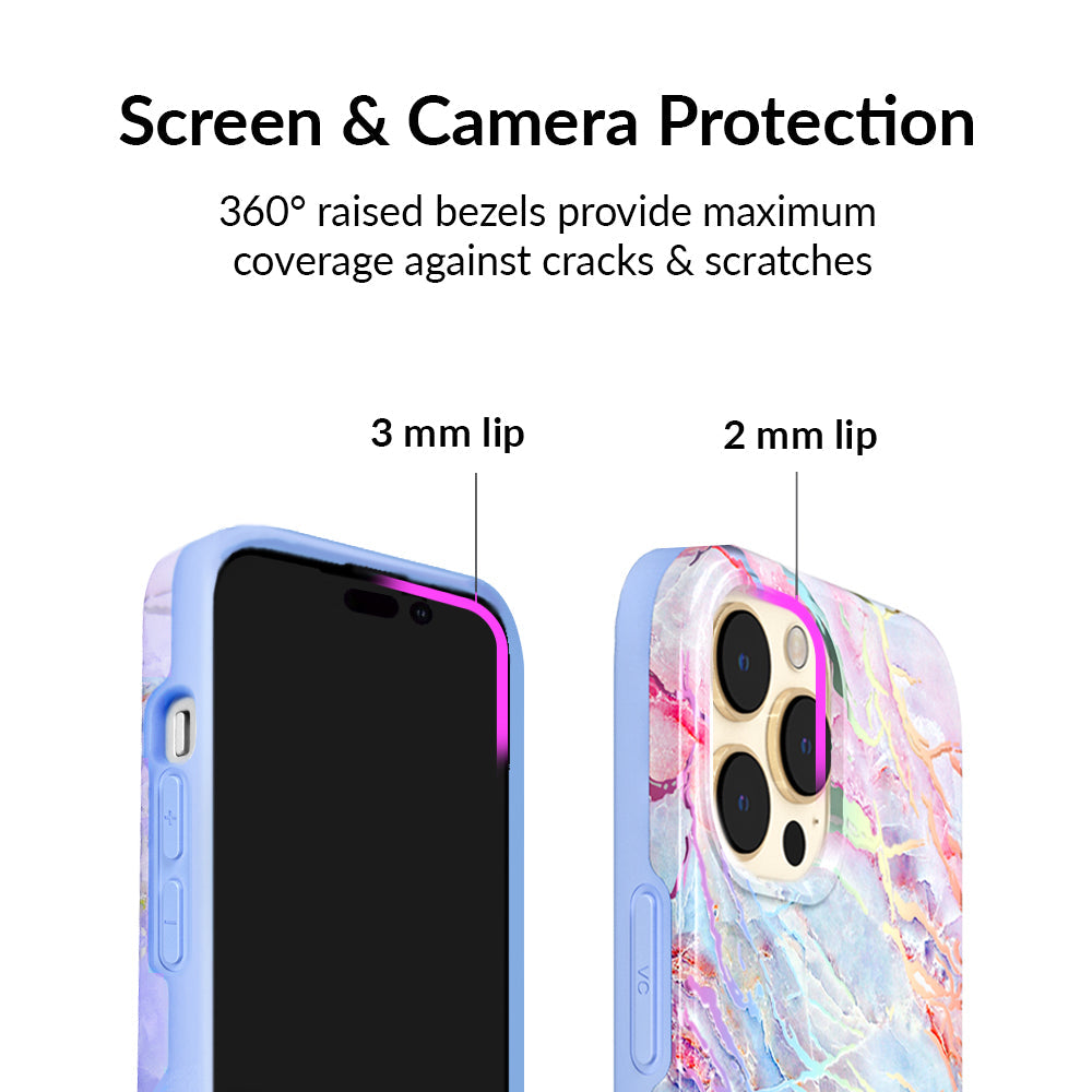 Holo Moonstone Marble iPhone Case