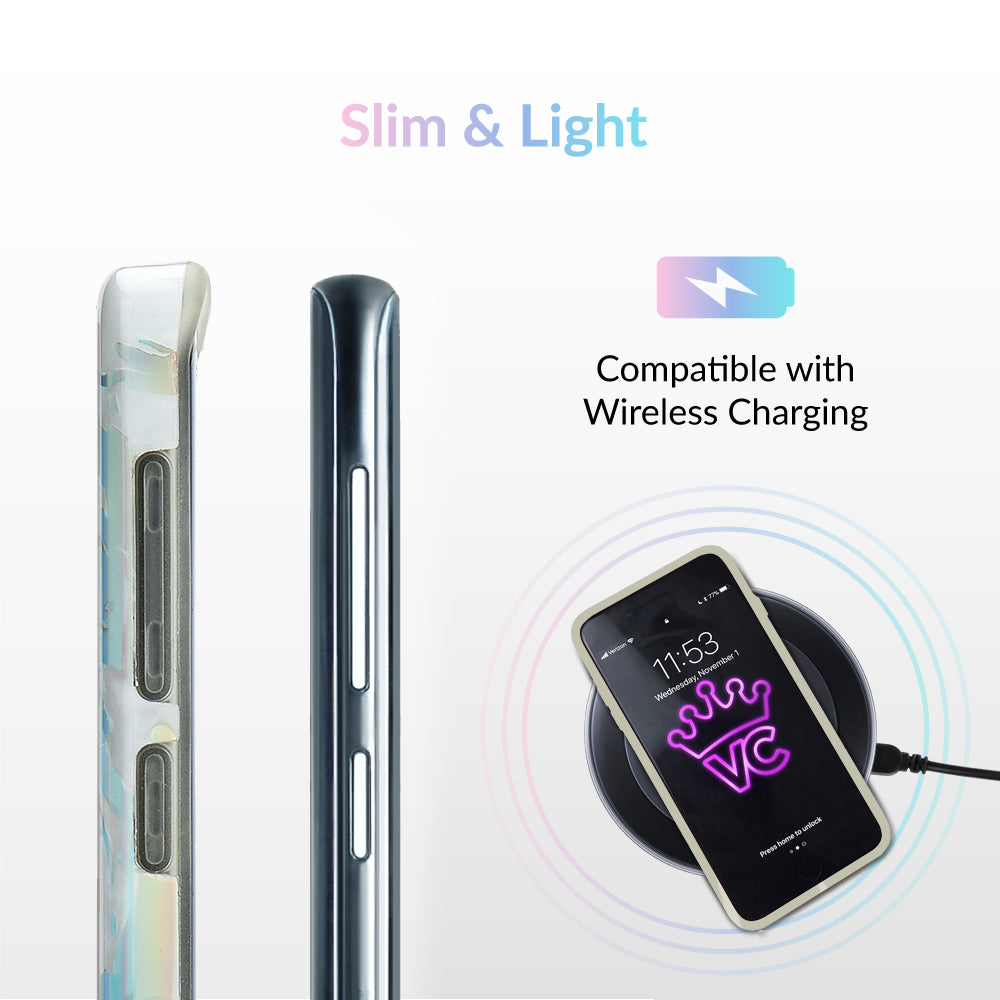 Holo White Marble Samsung Galaxy Case