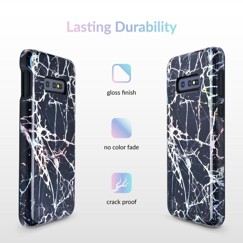 Holo Black Marble Samsung Galaxy Case