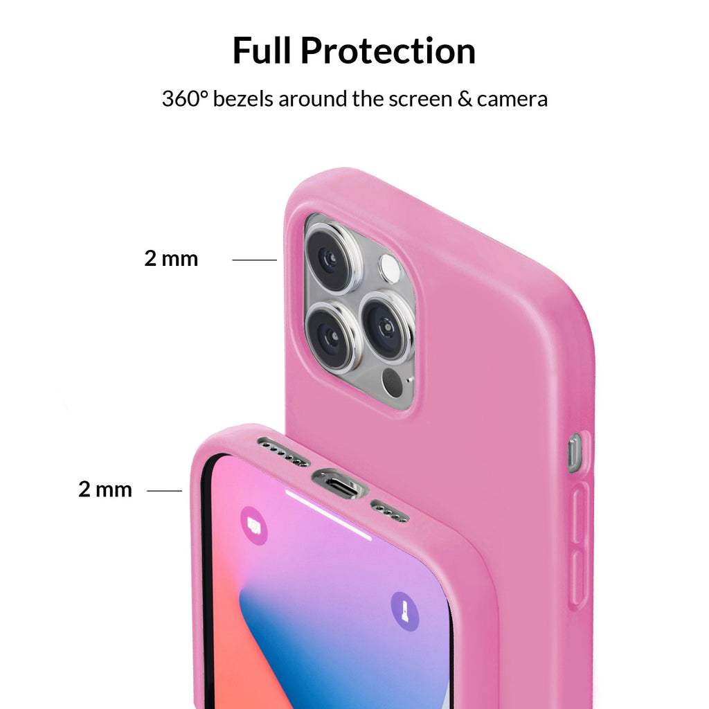 Silicone Hot Pink iPhone Case