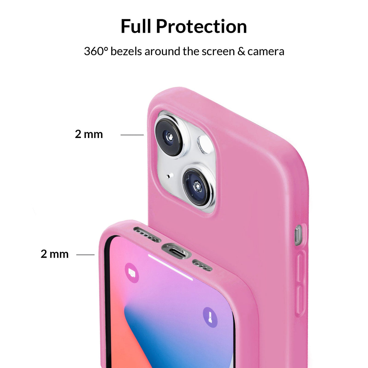 Silicone Hot Pink iPhone Case