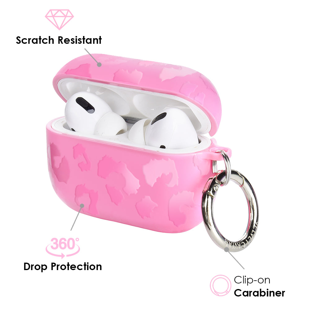 Hot Pink Leopard AirPod Case