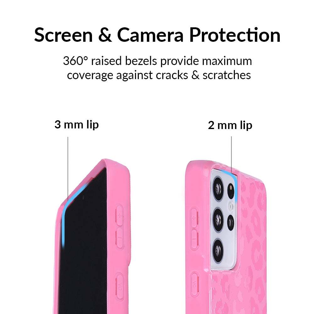 Hot Pink Leopard Samsung Case