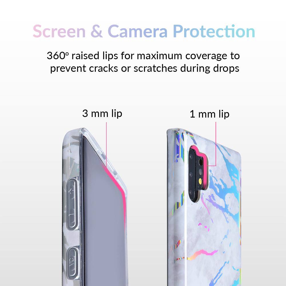 Holo White Marble Samsung Galaxy Case