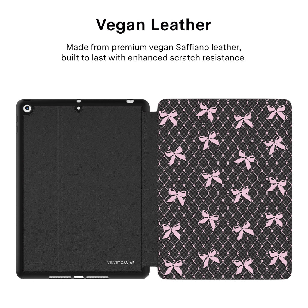 Lacy Pink Bows iPad Case