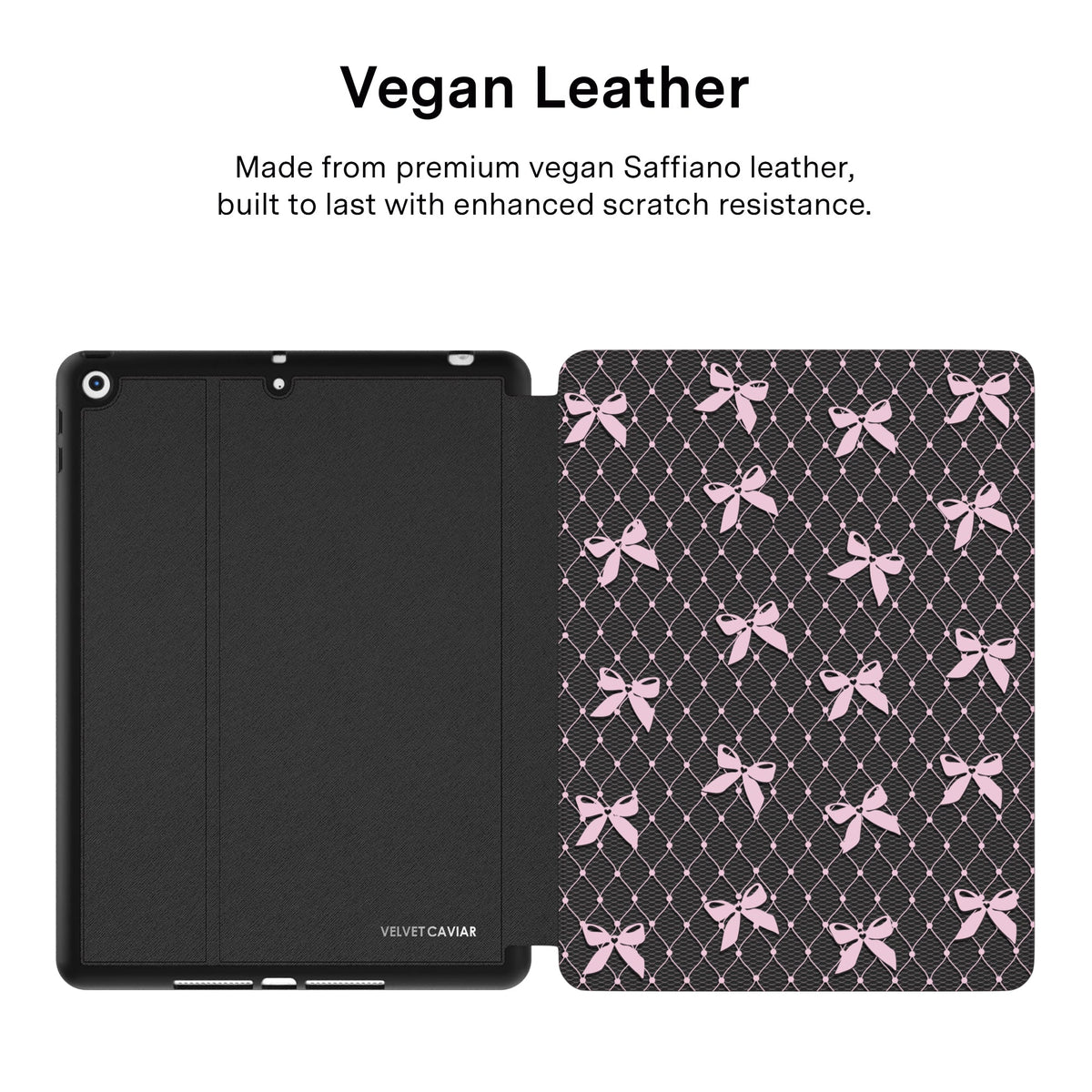 Lacy Pink Bows iPad Case