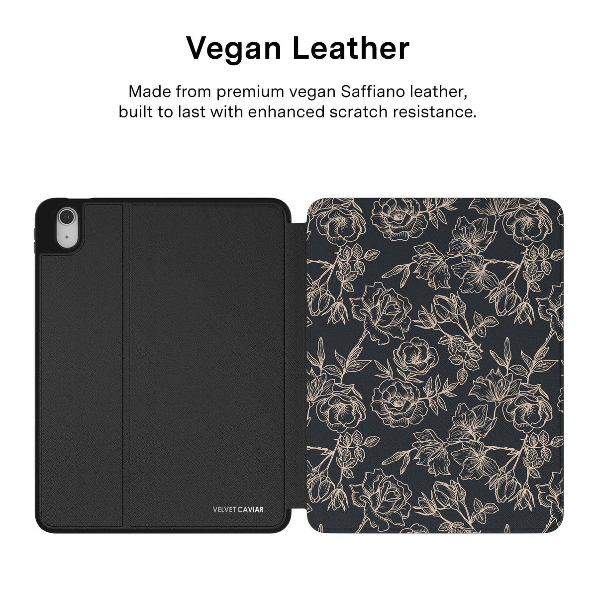 Floral Rose Gold Chrome iPad Case