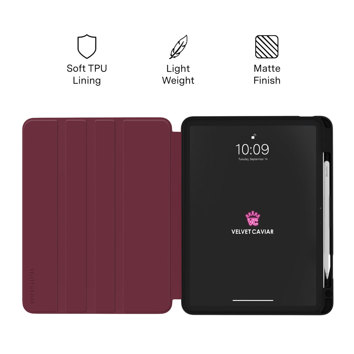 Burgundy 1990 iPad Case