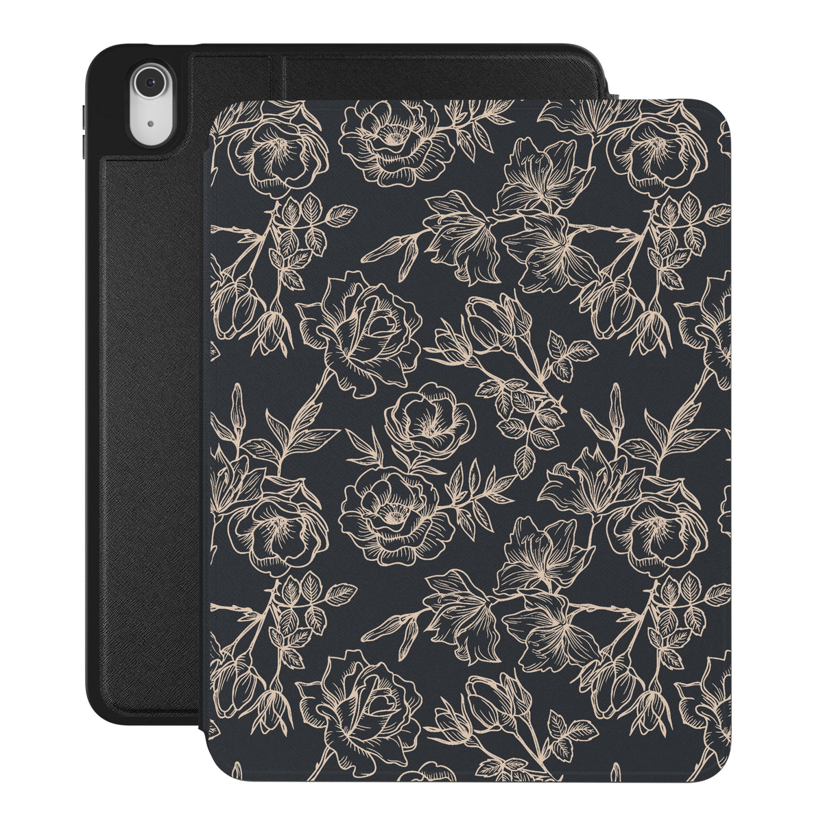 Floral Rose Gold Chrome iPad Case