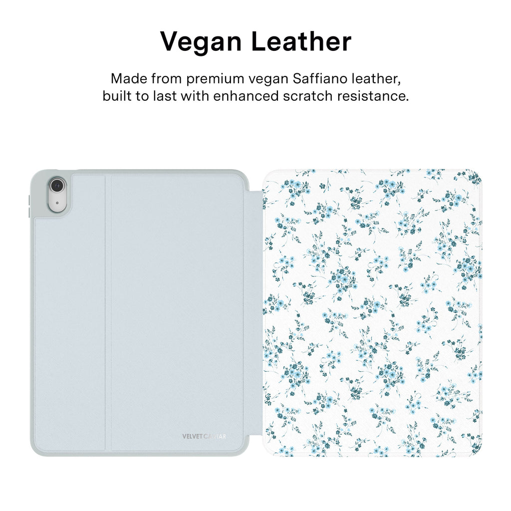 French Blue Floral iPad Case