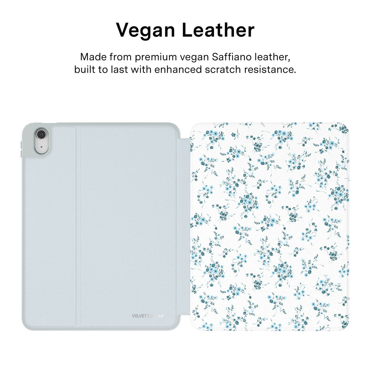 French Blue Floral iPad Case