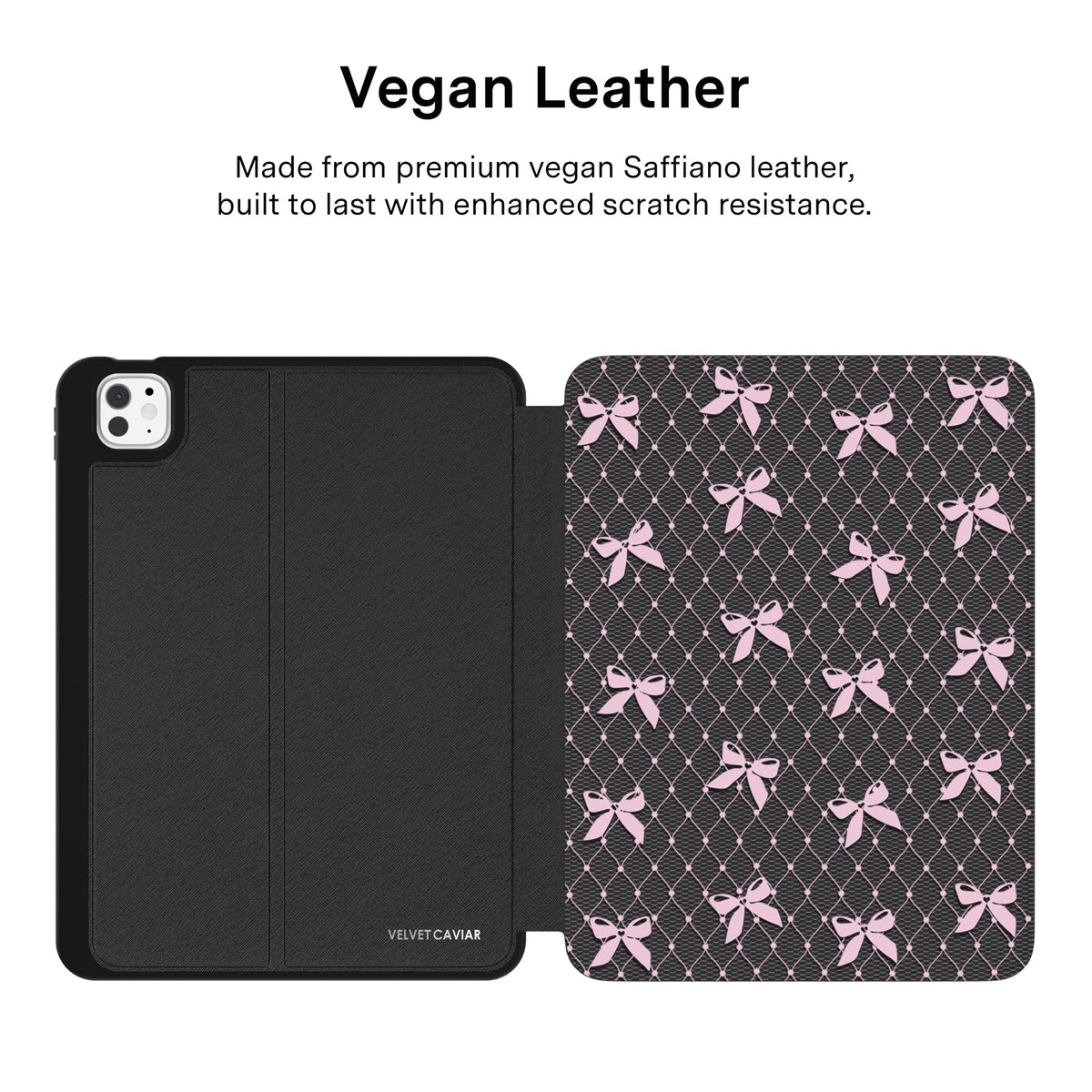 Lacy Pink Bows iPad Case