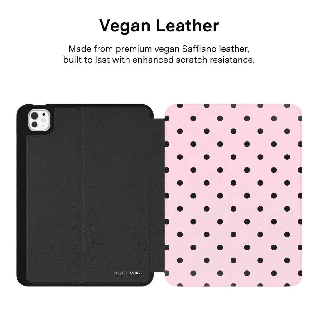 Princess Pink Polka Dot iPad Case