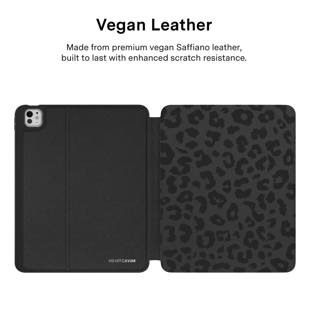 Black Leopard iPad Case