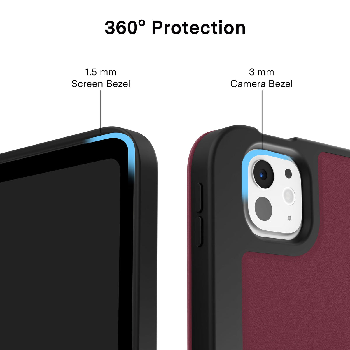 Burgundy 1990 iPad Case