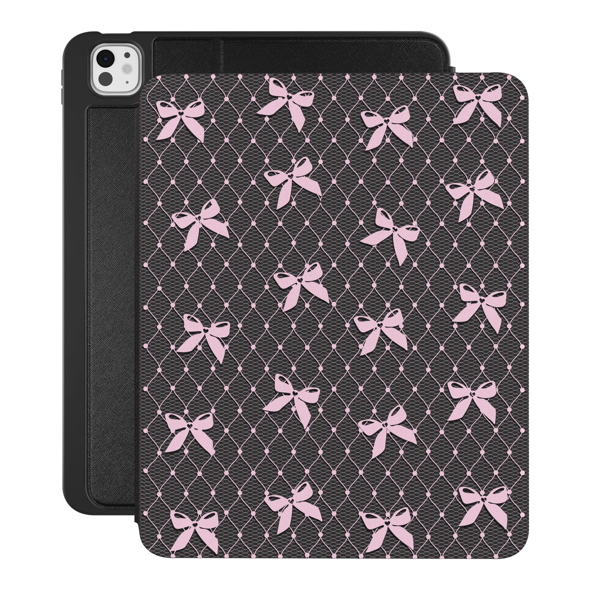 Lacy Pink Bows iPad Case