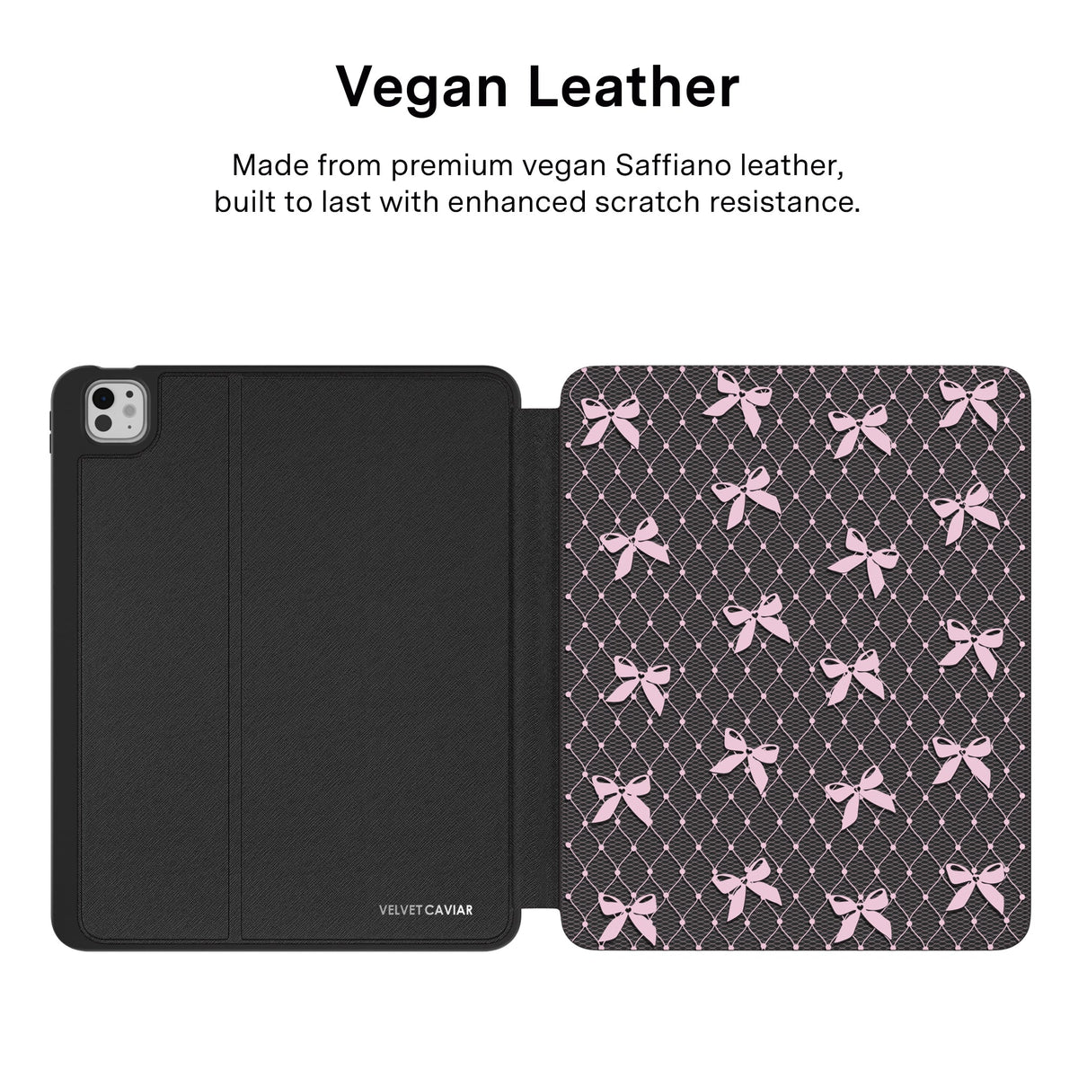 Lacy Pink Bows iPad Case