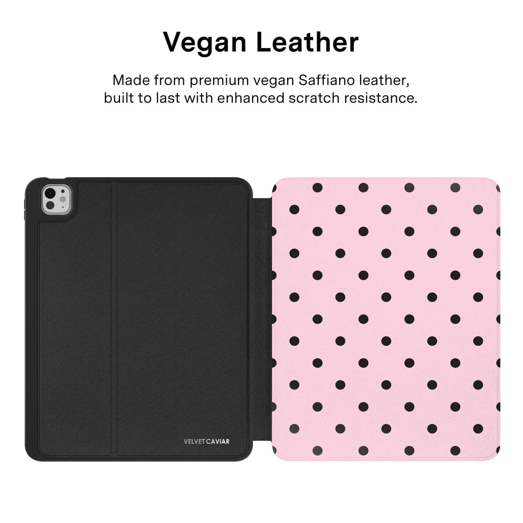 Princess Pink Polka Dot iPad Case