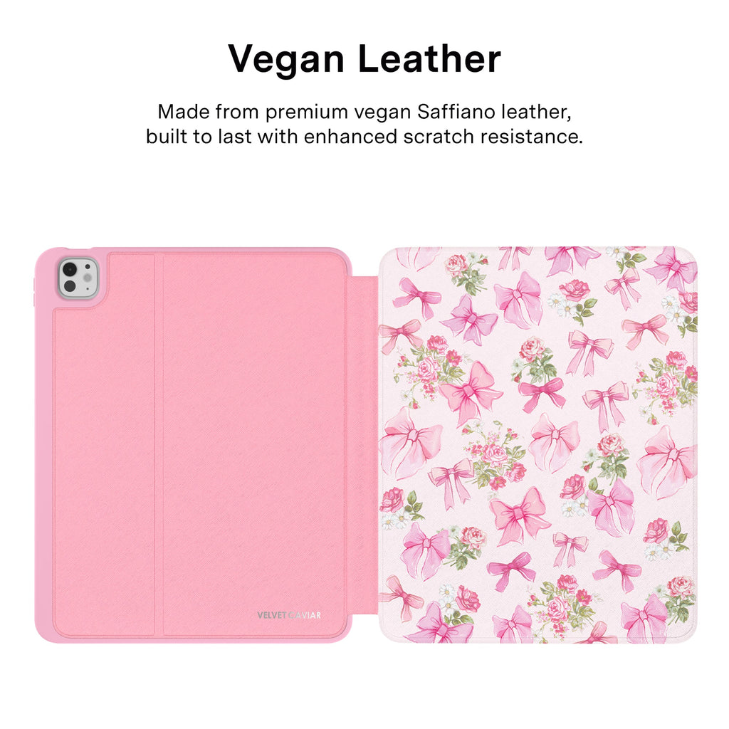 Posie Pink Bow iPad Case
