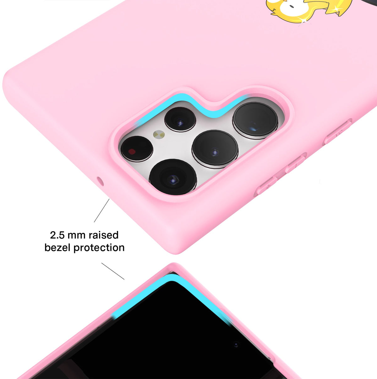 Pudgy Penguins Positive Pink Samsung Case