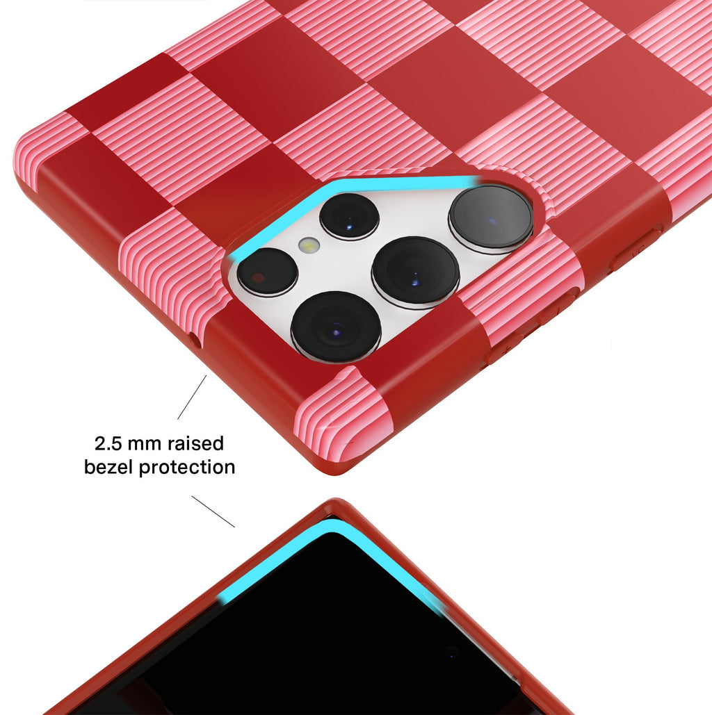 Rose Vibe Checkered Samsung Case