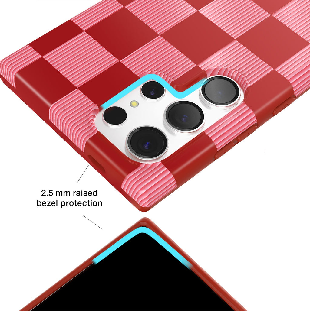 Rose Vibe Checkered Samsung Case