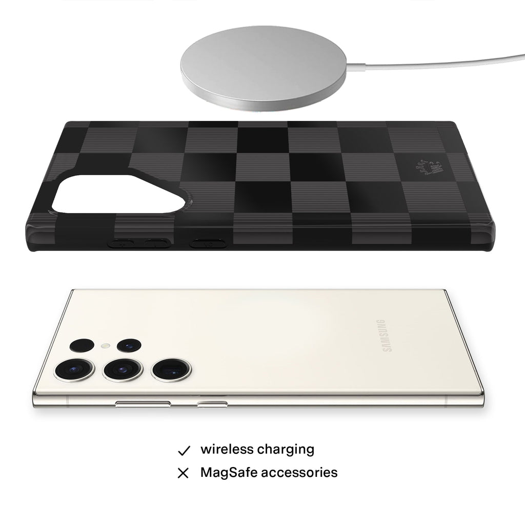 Noir Vibe Checkered Samsung Case