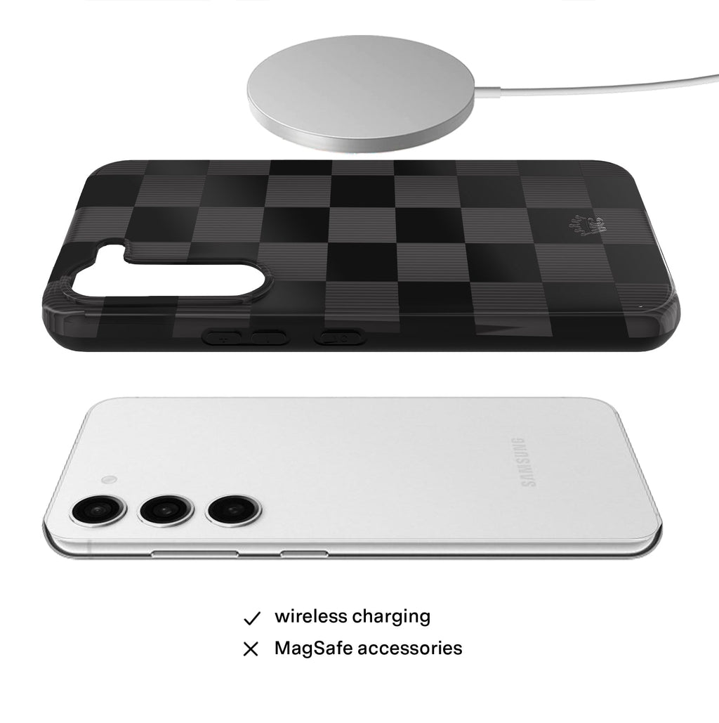 Noir Vibe Checkered Samsung Case