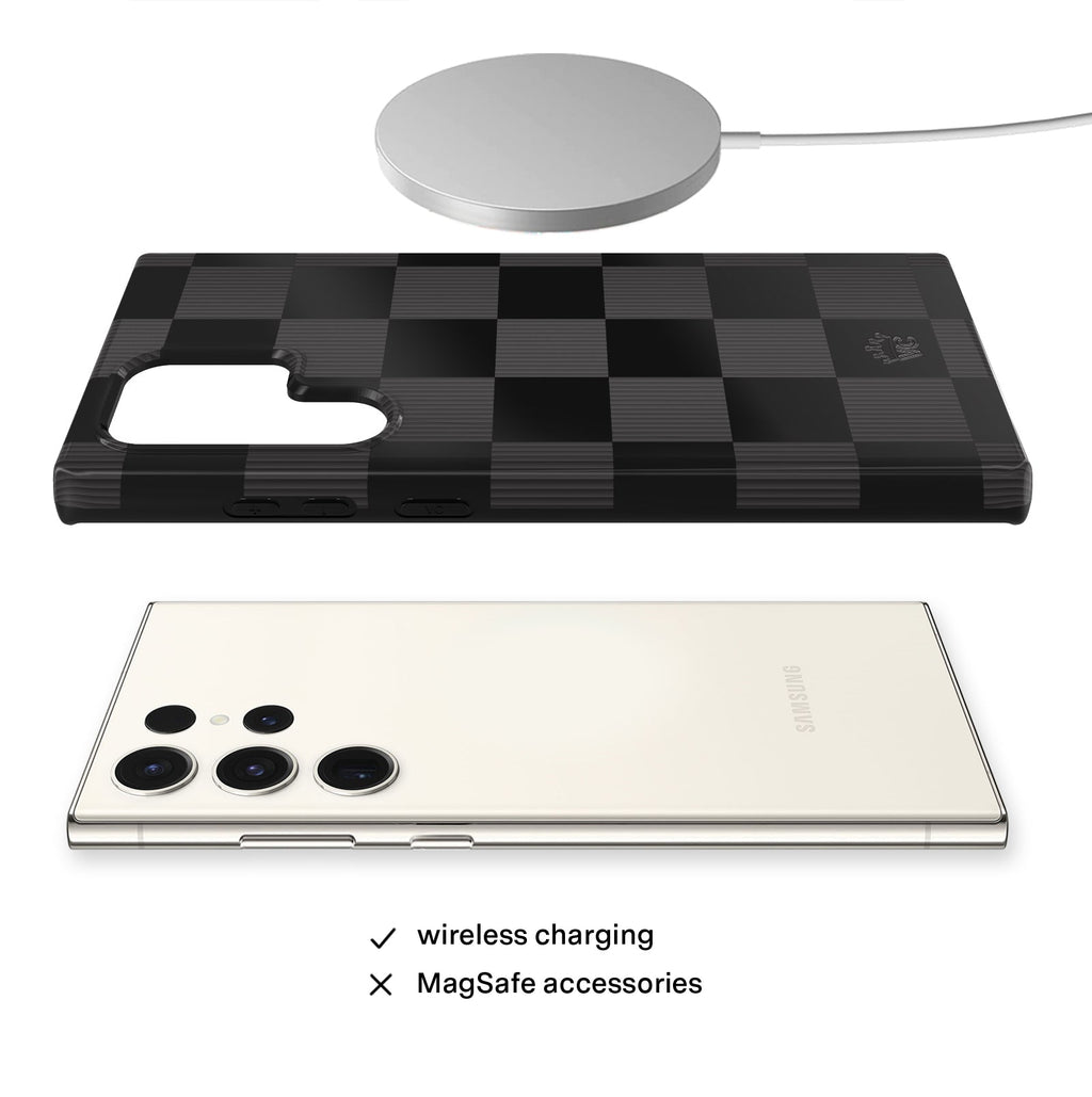 Noir Vibe Checkered Samsung Case