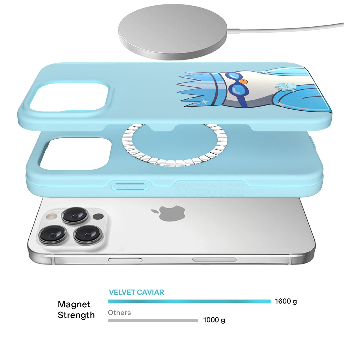 Pudgy Penguins Polar Blue iPhone Case