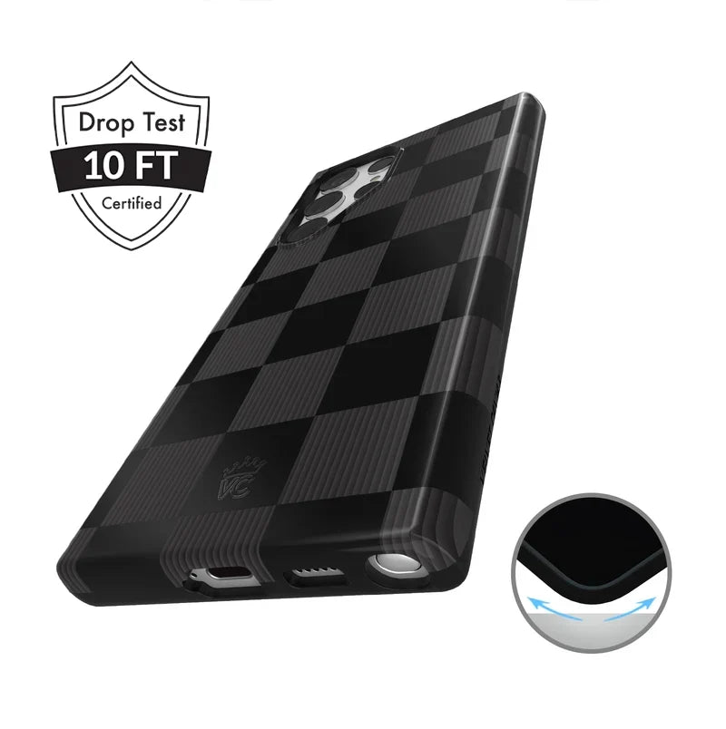 Noir Vibe Checkered Samsung Case