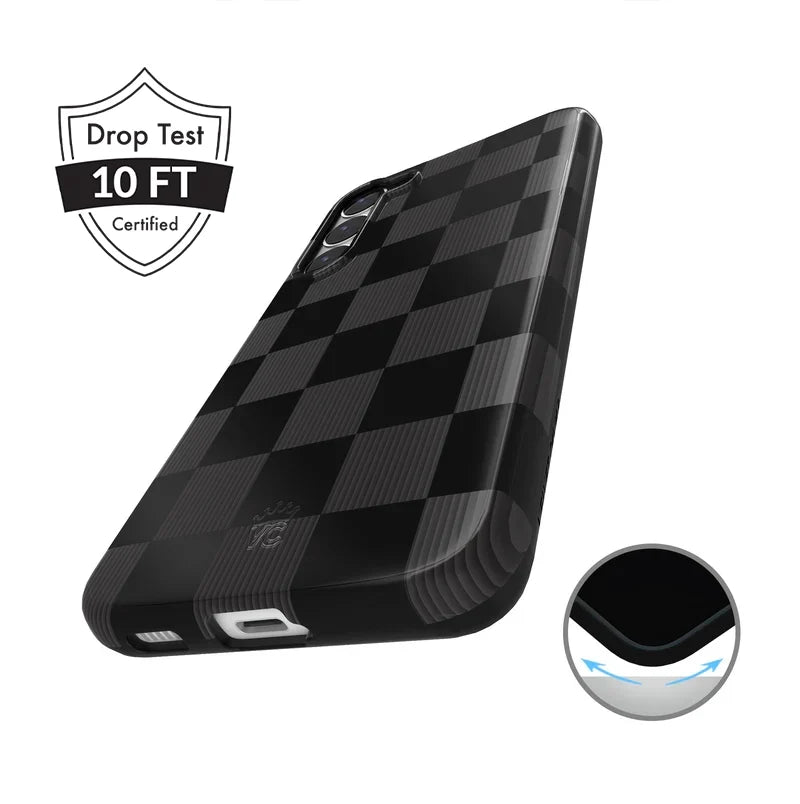 Noir Vibe Checkered Samsung Case