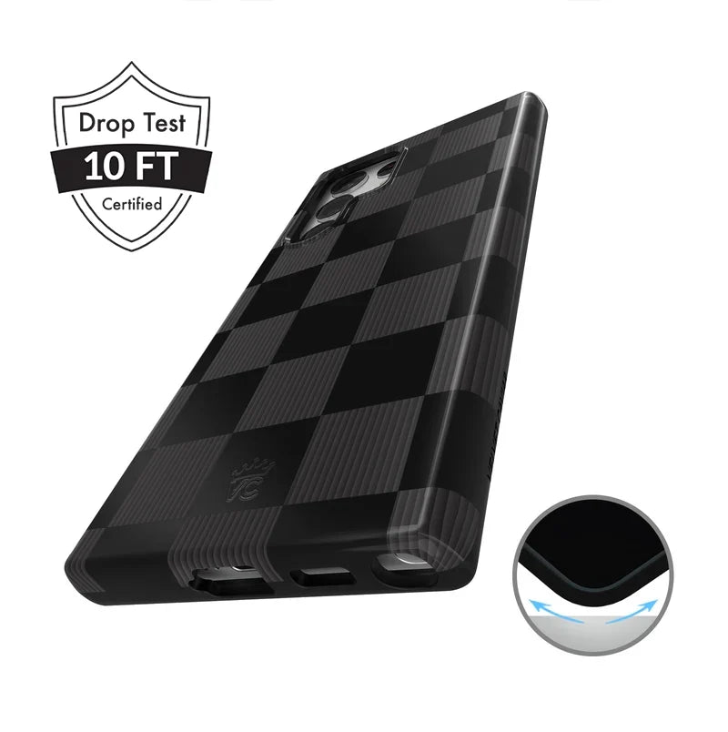 Noir Vibe Checkered Samsung Case