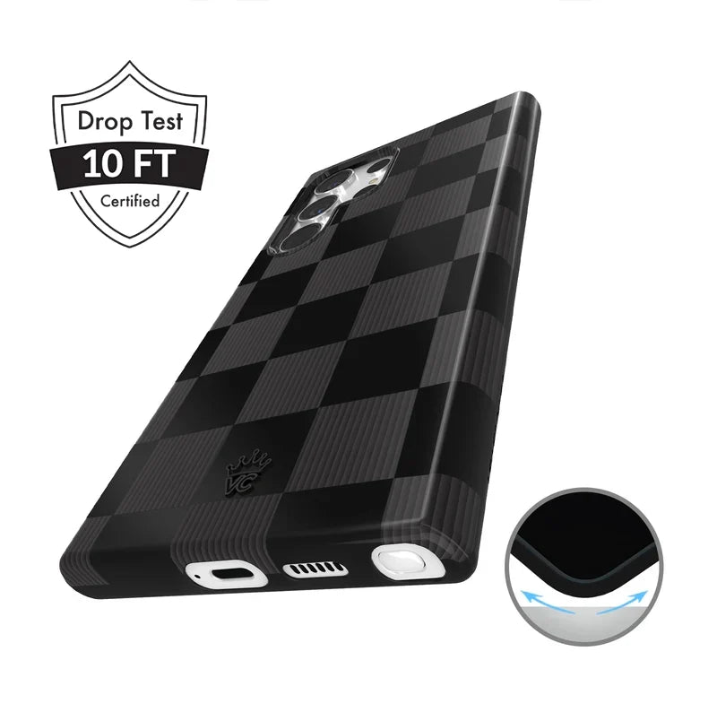 Noir Vibe Checkered Samsung Case