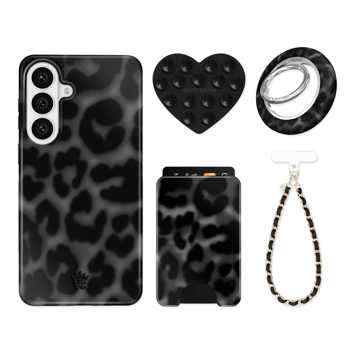 It Girl Black Leopard Samsung Bundle