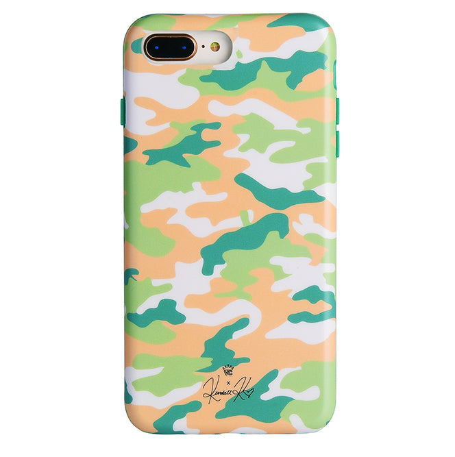 Olive Camo iPhone Case by Kendall Vertes