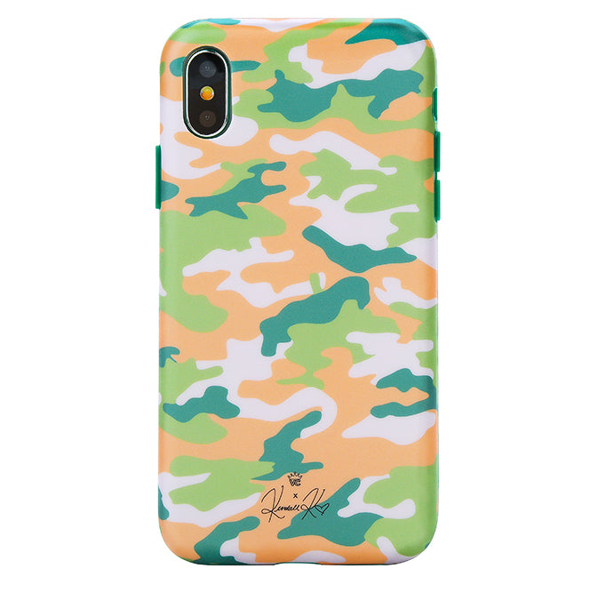 Olive Camo iPhone Case by Kendall Vertes