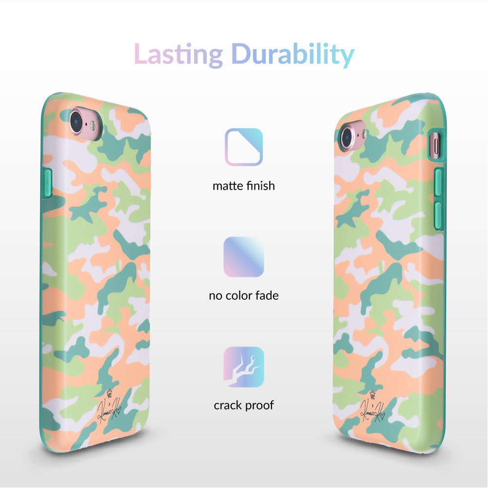 Olive Camo iPhone Case by Kendall Vertes