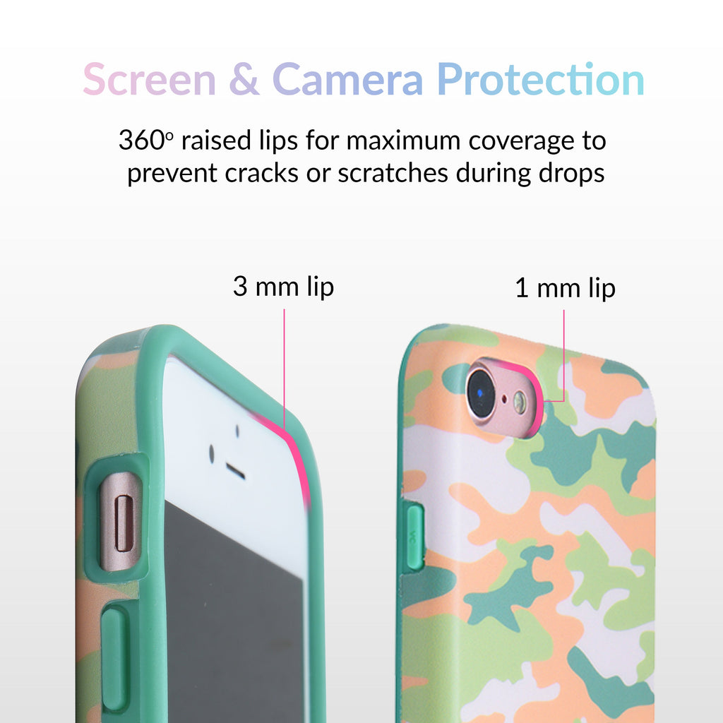 Olive Camo iPhone Case by Kendall Vertes