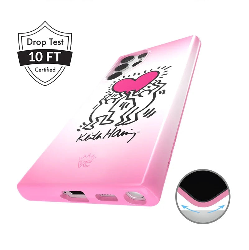 Keith Haring Pink Heart Samsung Case