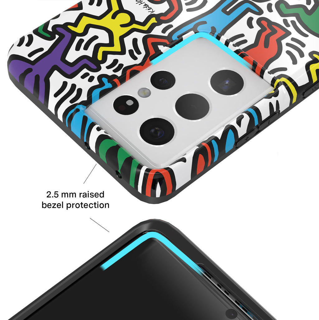 Keith Haring Rainbow Dancers Samsung Case