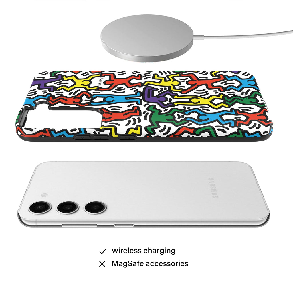 Keith Haring Rainbow Dancers Samsung Case