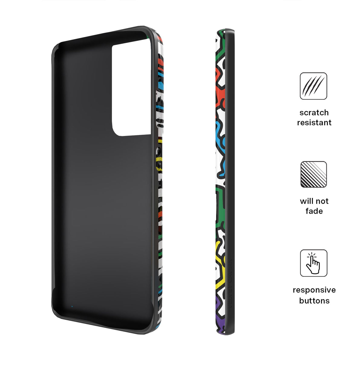 Keith Haring Rainbow Dancers Samsung Case