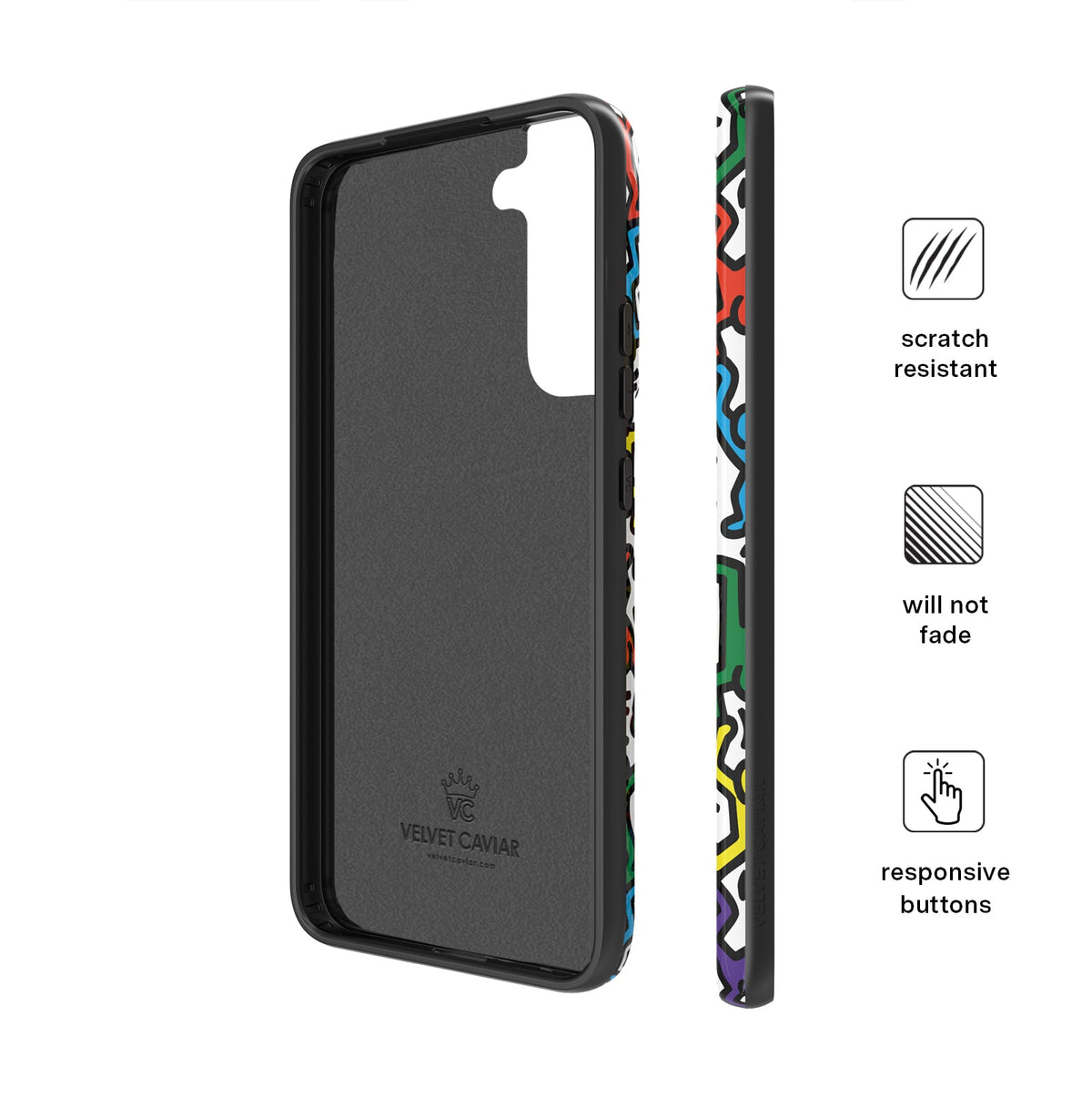 Keith Haring Rainbow Dancers Samsung Case