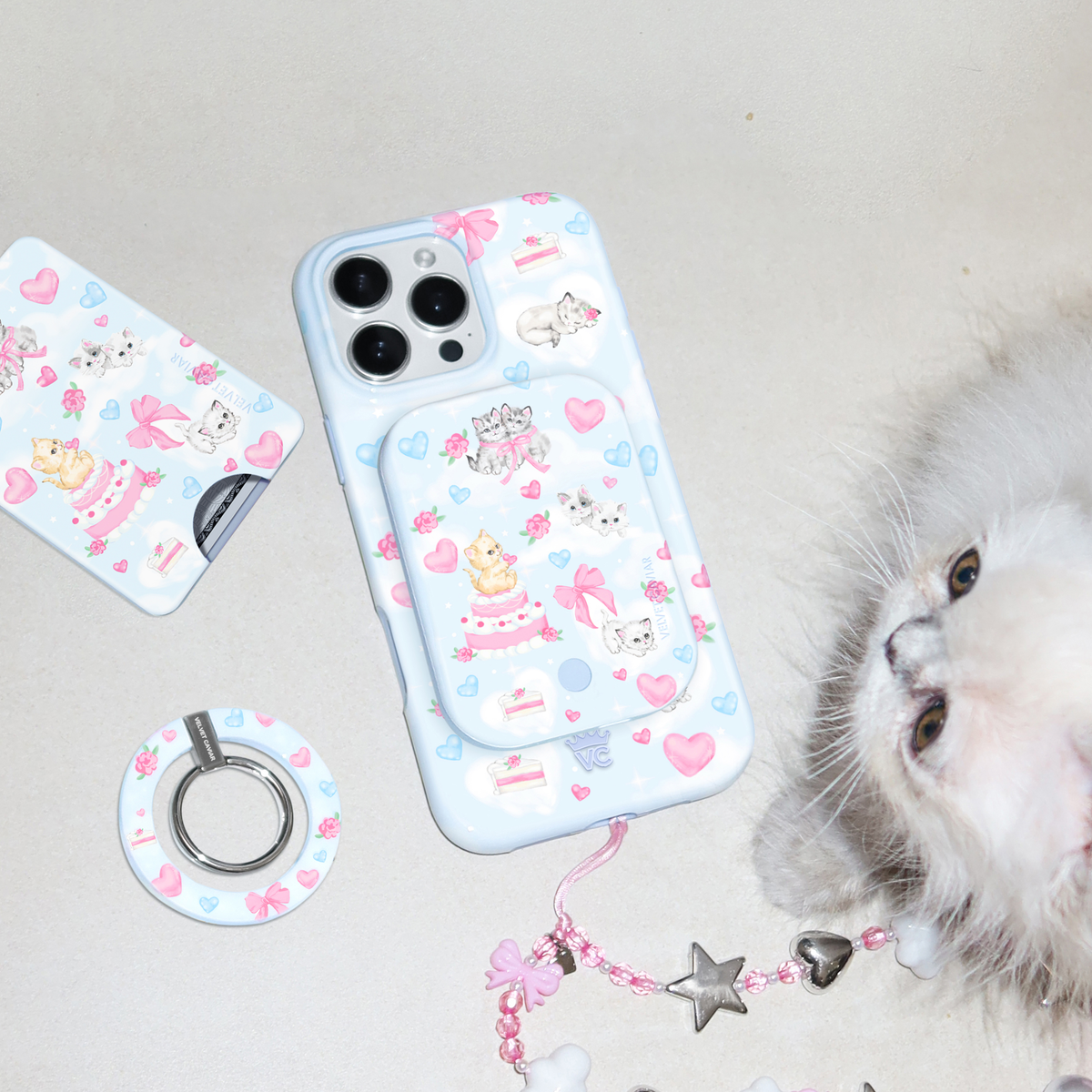 Kitten Kisses Portable MagSafe Charger Power Pack
